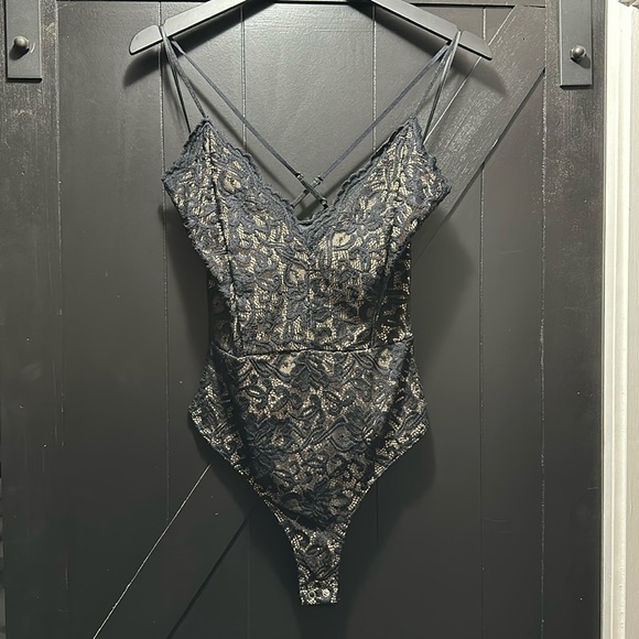NWT black/tan Windsor Bodysuit - Picture 1 of 3
